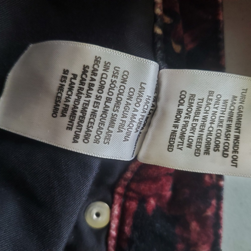 Shyanne Floral Black Velvet Flare Jeans W29xL34 Western Bell Bottoms 1970s Style - Picture 2 of 11
